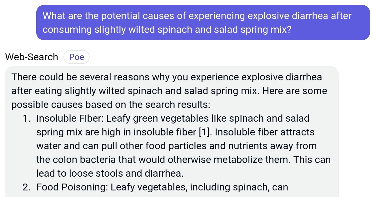 What are the potential causes of experiencing explosive diarrhea after