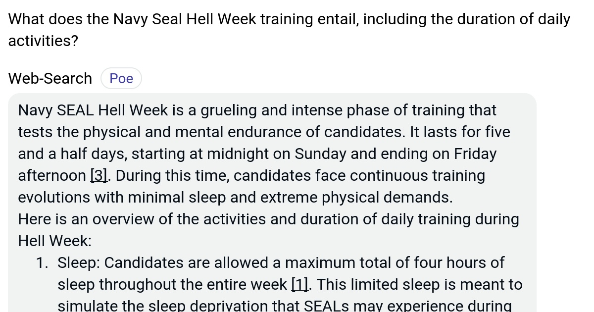 What does the Navy Seal Hell Week training entail, including the