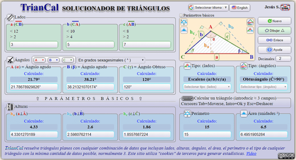 ¿Cómo puedo encontrar el área de un triángulo escaleno