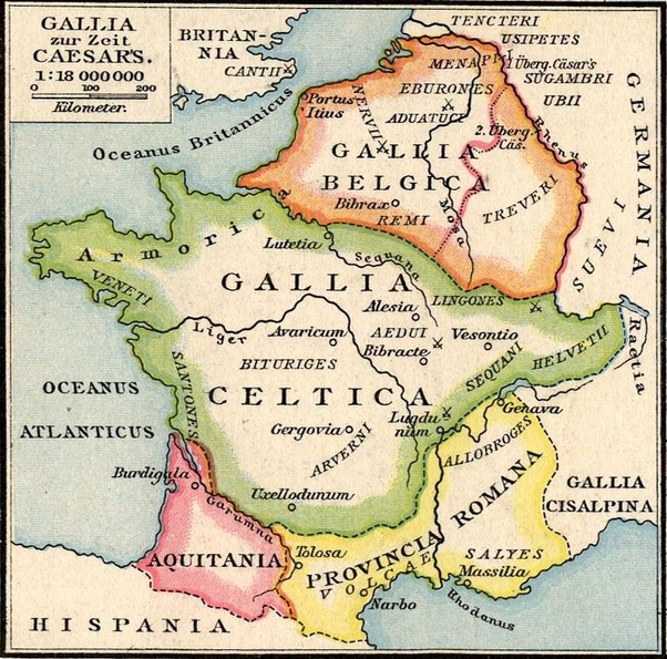 Tribes Of Gaul Map The History Of Gaul And Its People About History