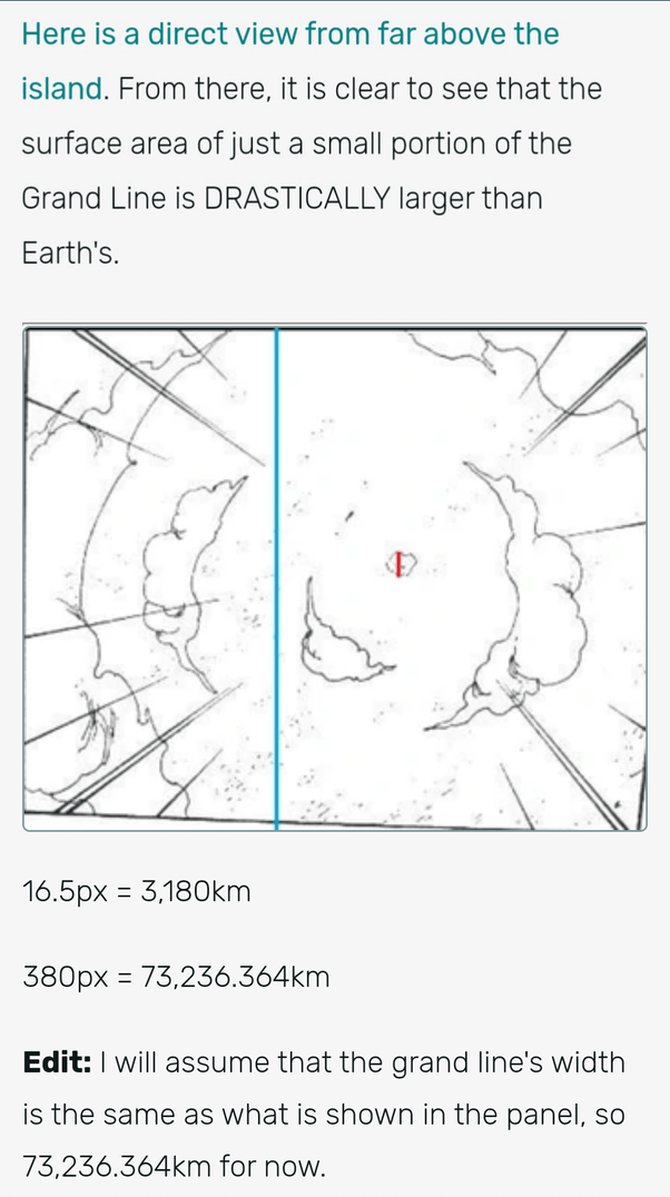 How big is the world of One Piece? It's clearly larger than Earth. Does