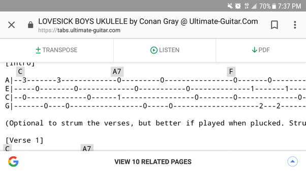 How to specifically figure out the strumming pattern to a ukulele song