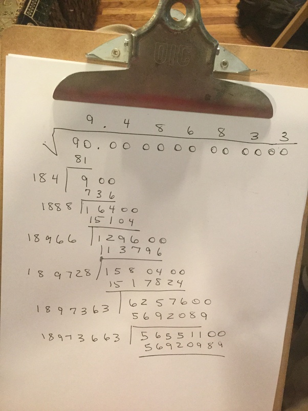 How to approximate the square root of 90 with no calculator Quora