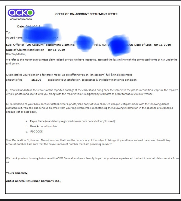 How is Acko General Insurance Limited for a car insurance renewal? Quora