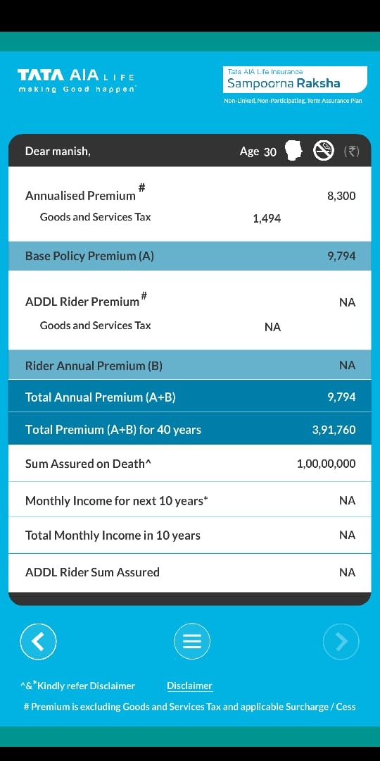 Which is the best life insurance policy to be availed for at the age of 2730? Quora