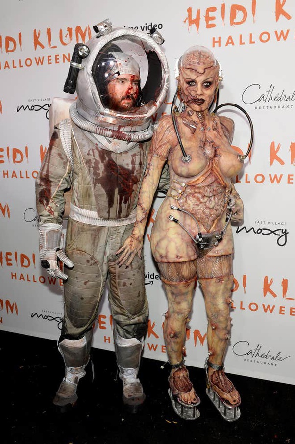 What are some examples of people taking Halloween costumes to the next