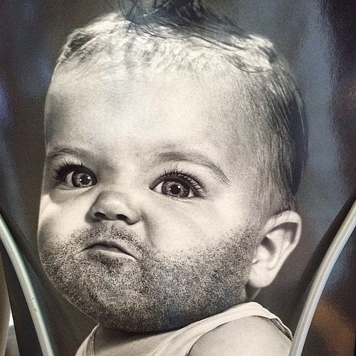 My 16yearold son has a full beard and won�t shave. What