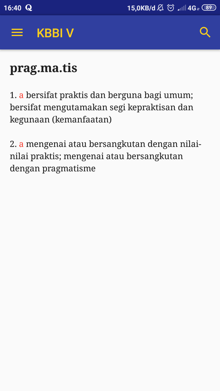 Apa arti kata pragmatis dan contohnya? - Quora