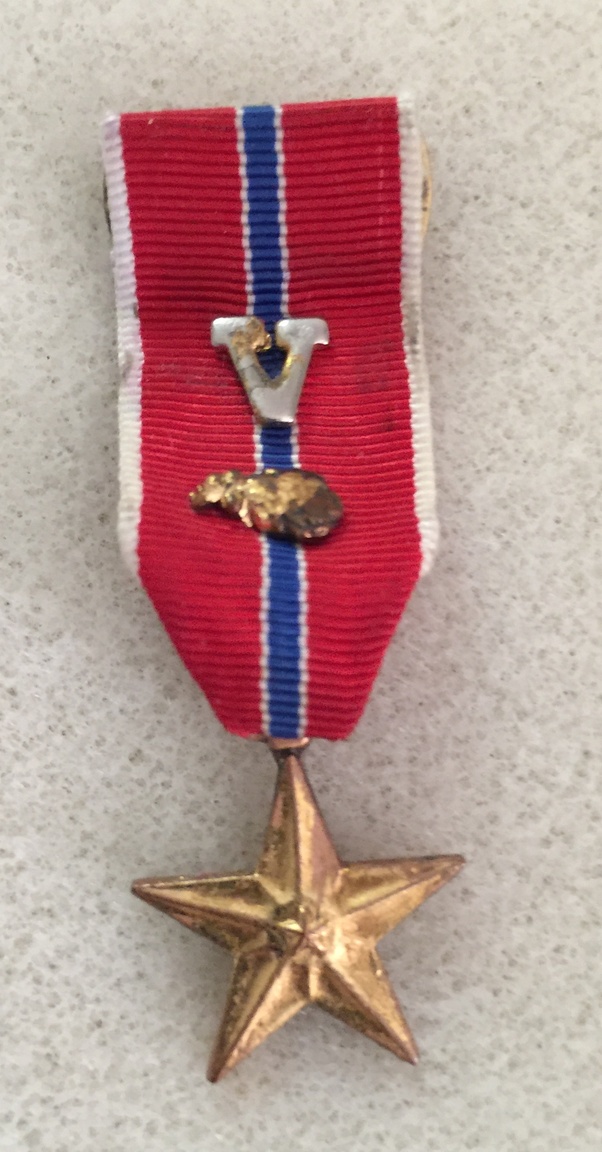 If a person is awarded 3 Bronze Star with Vdevice medals, does that