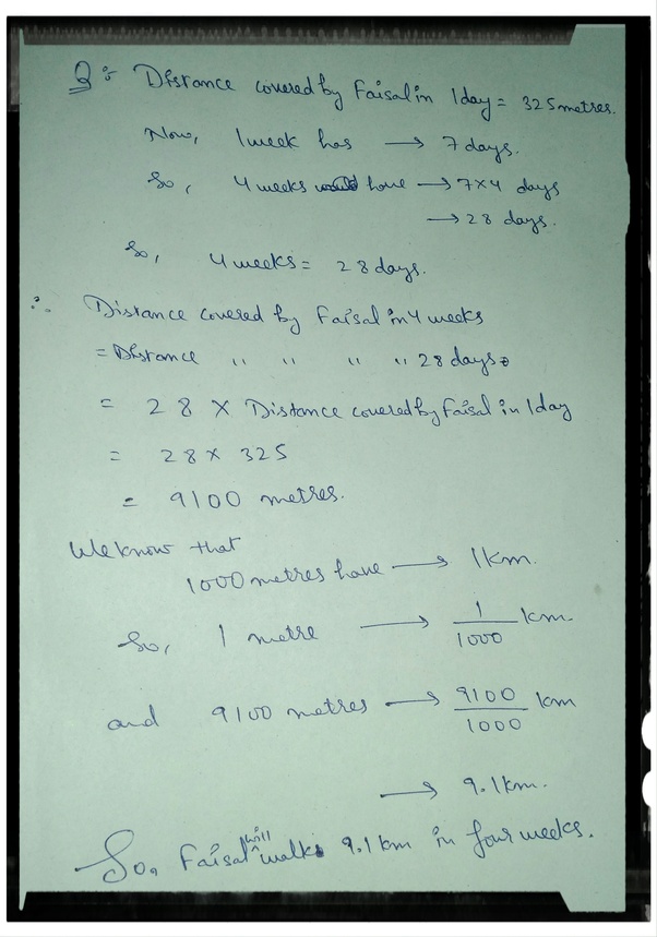 Faisal walks 325 meters every day. How many km will he