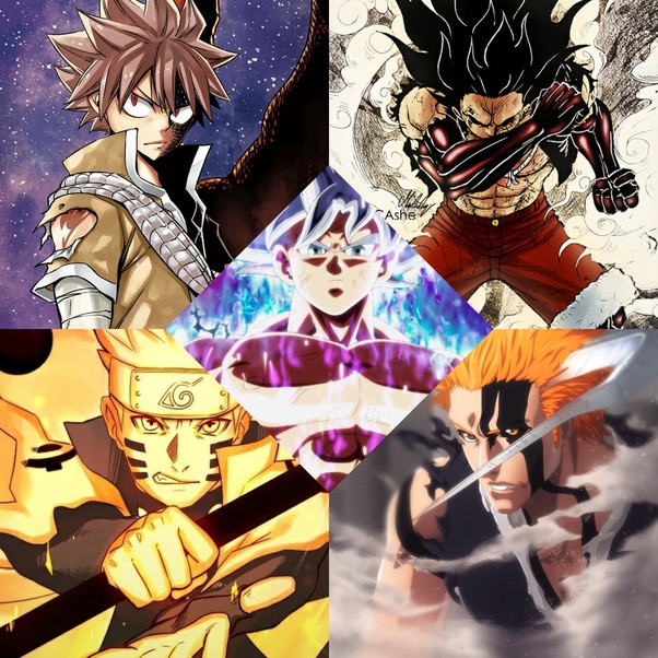 Who would win in a fight, Goku vs Naruto, Luffy, Aang