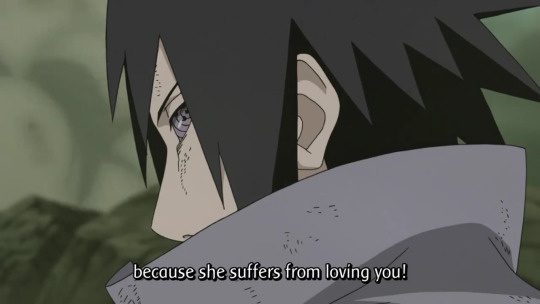 Is there legit proof that Sasuke loves Sakura? I think it's one sided