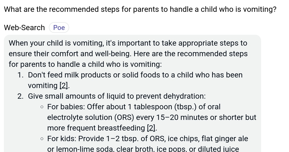 What are the steps for parents to handle a child who is