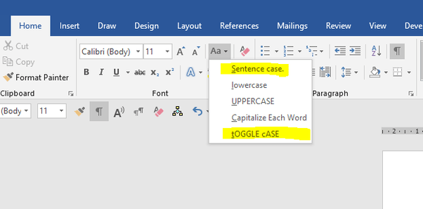 What is a change case in MS Word? Quora