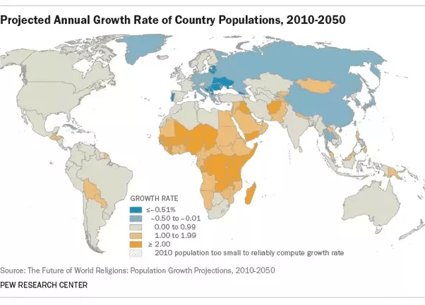 Which will be the more commonly spoken language in Africa in the next