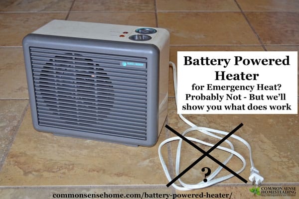 Do you know of a battery powered heater for a car? Quora