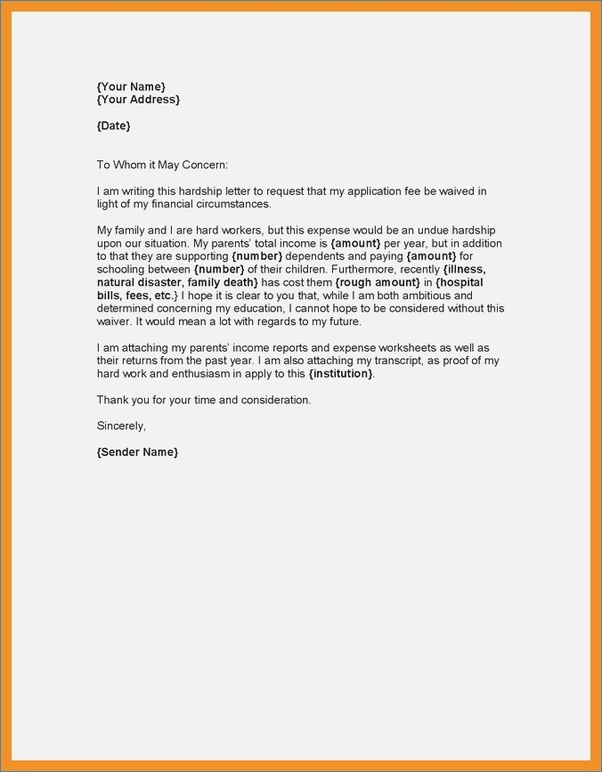 How To Write A Waiver Letter For School Quora