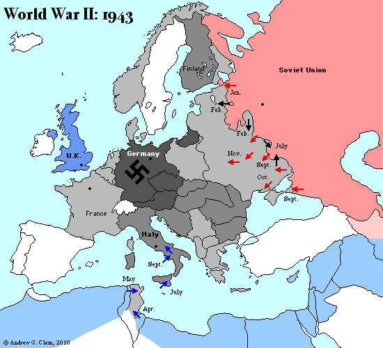 1943 Blank Map Of Europe What would have happened if Nazi Germany surrendered in 1943? Quora