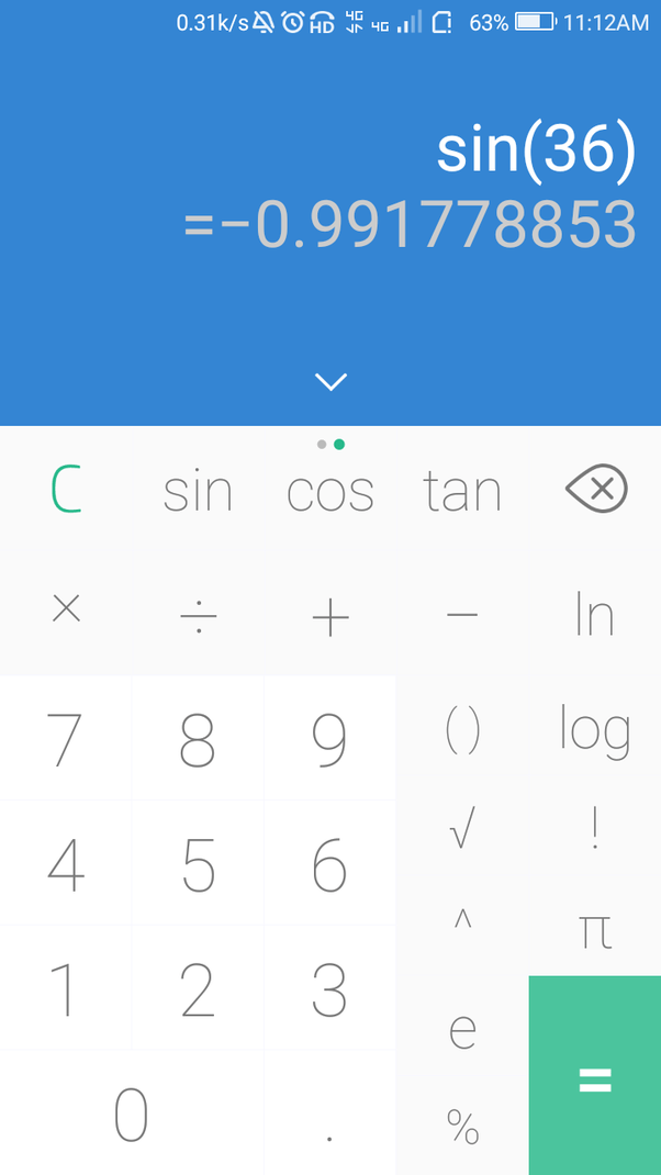 What is the value of sin 36? Quora