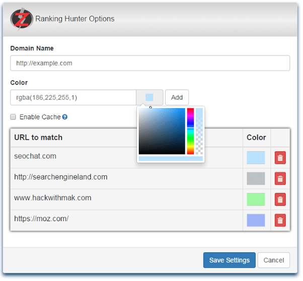 What is the best way to get ranking number beside each result on Google