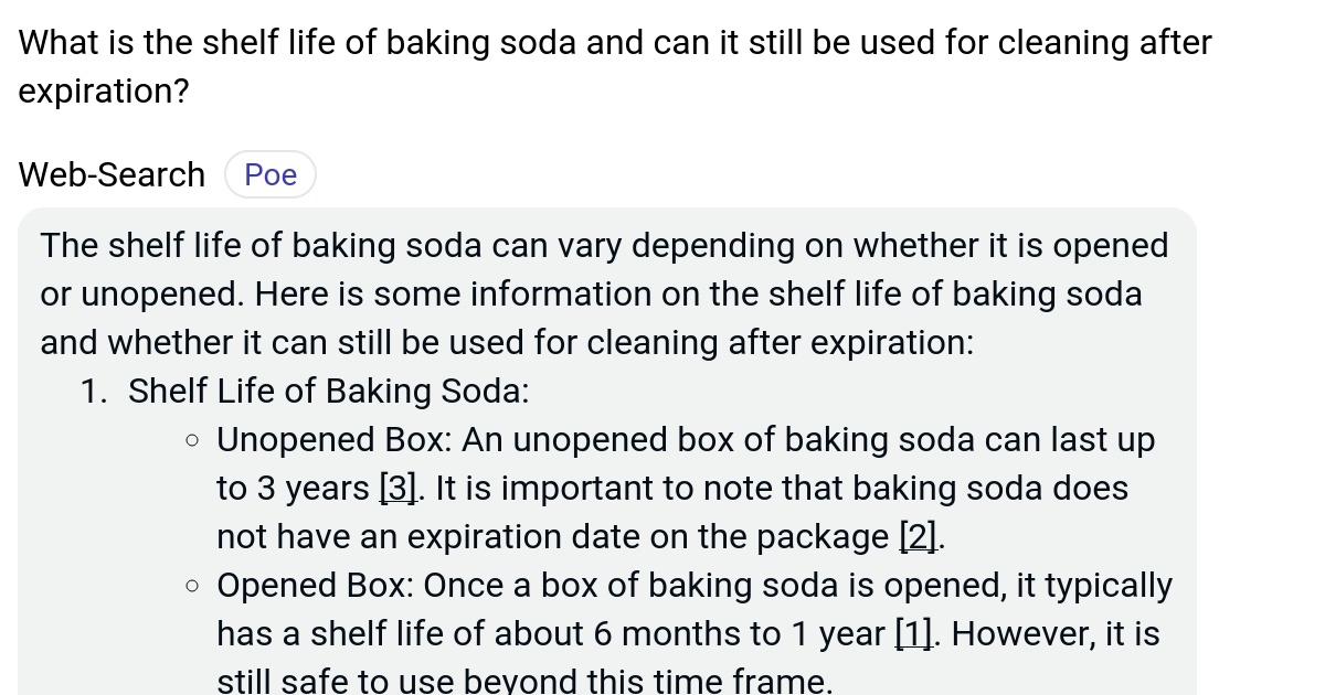 What is the shelf life of baking soda and can it still be used for