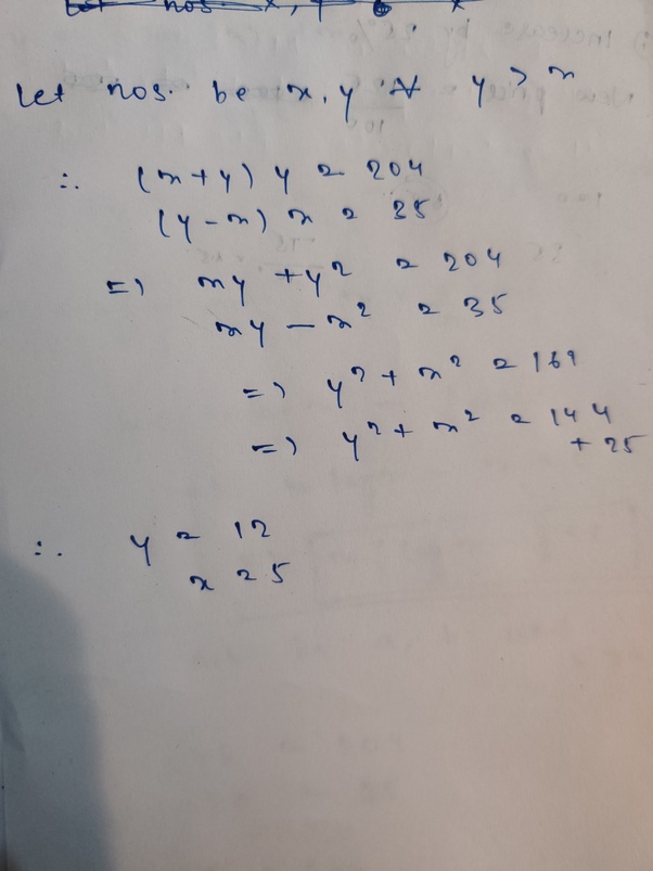The sum of two positive integers multiplied by the bigger number is 204