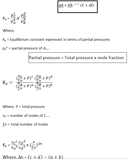 Why is equilibrium constant only dependent on temperature? Quora