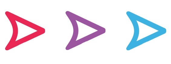 What does the blue filled in arrow on Snapchat mean? Quora