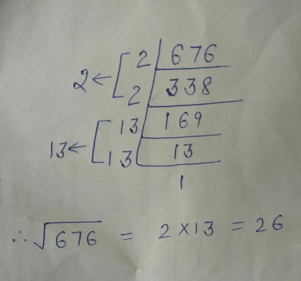 What is the square root of 676? Quora