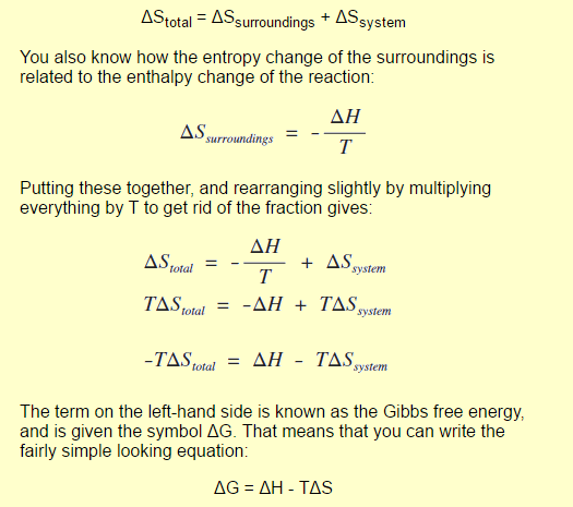 How To Calculate Entropy Change Of A Chemical Reaction