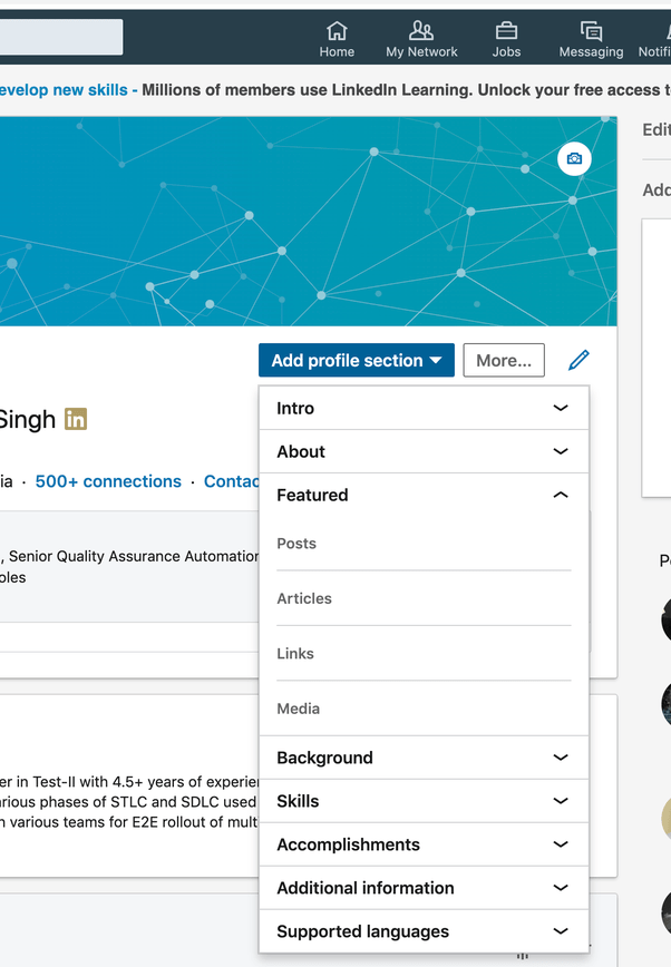 How to update my resume on LinkedIn Quora