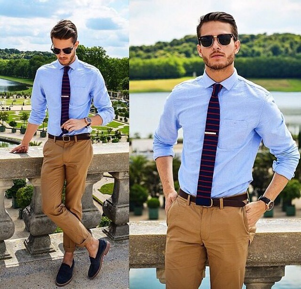 Sky Blue Formal Shirt Combination seattlesdailydaydream