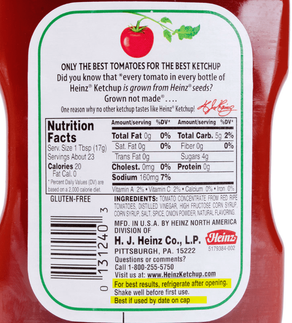 Why does ketchup have to be refrigerated after being opened? Quora