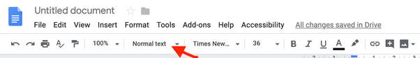 Every time I launch Google Docs, the font is set to Arial despite the