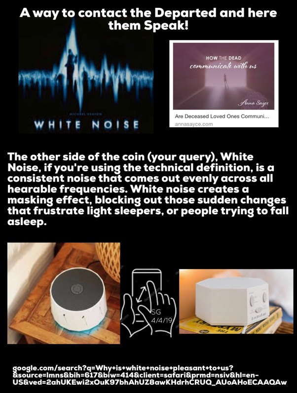 Why is white noise pleasant to us? Quora