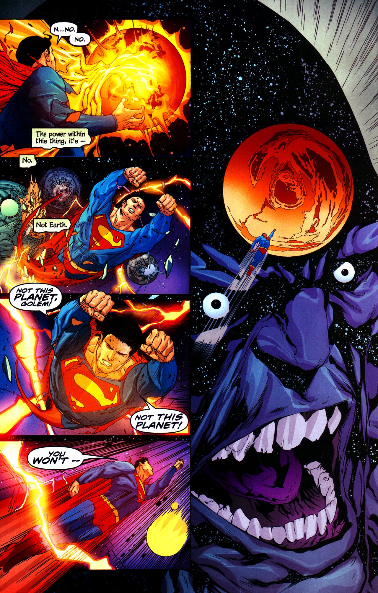 The walking weapon that creates massive destruction - Galactic Golem contains within itself a miniature version of the universe.