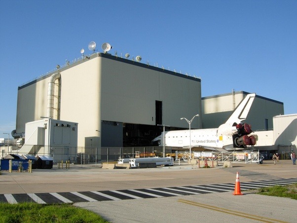 Where were space shuttle orbiters stored when they weren&#039;t being flown