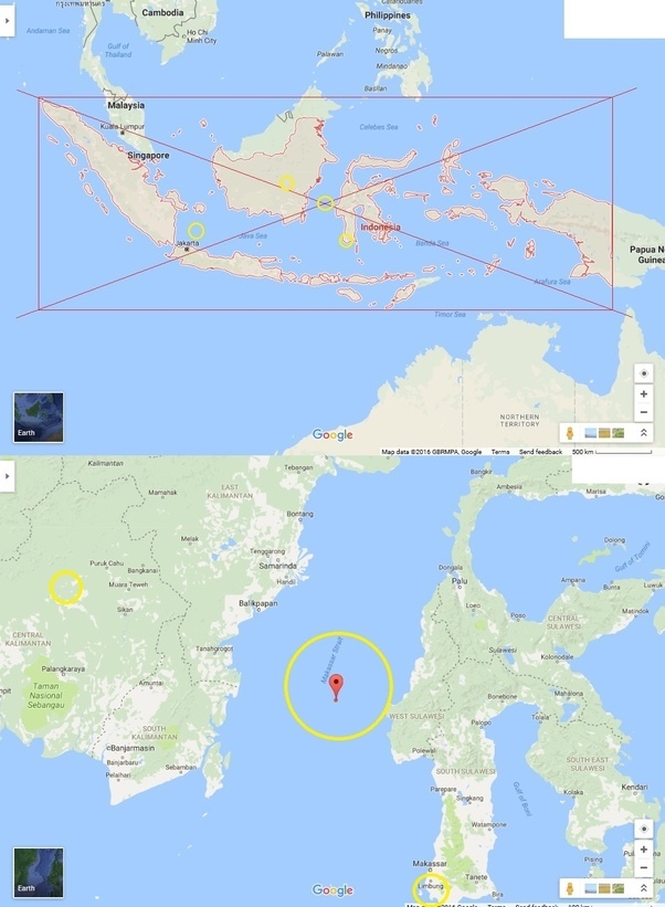 Latitude Longitude Indonesia Google Maps Where exactly is the center of Indonesia, latitude & longitude wise