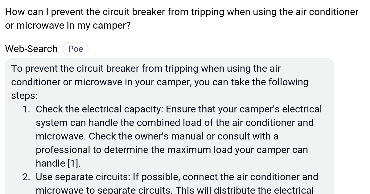 How can I prevent the circuit breaker from tripping when using the air