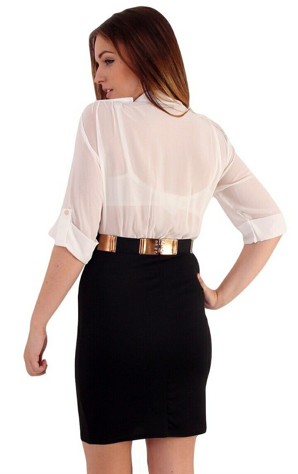 Is wearing a colorful bra under a semitransparent blouse acceptable in