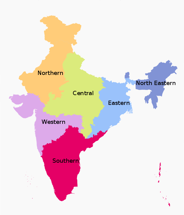 North West India Map Rajasthan comes in which zone of India, west or north? Quora