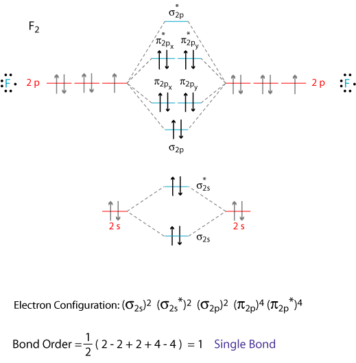 What is the molecular orbital diagram of O2 and F2? Quora