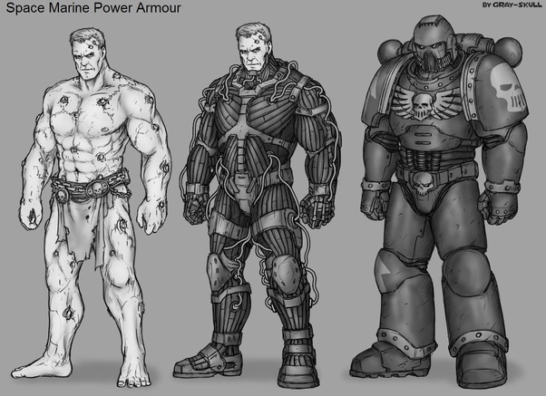 What do Space Marines look like without their armour? Quora