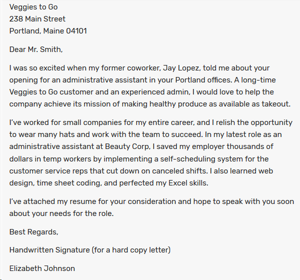 Is there a difference between a cover letter and an