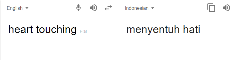 Kecil Hati In English