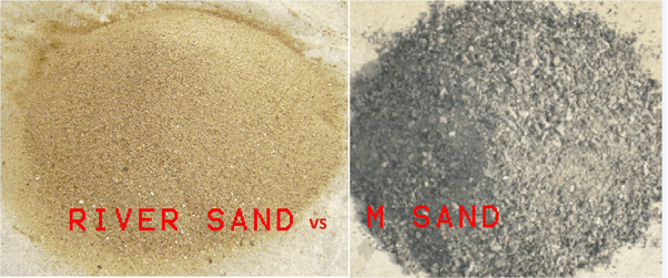 Which one is the best for RCC concrete, Msand or river sand? Quora