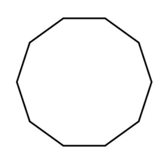 What is the angular measurement of the angle of a regular