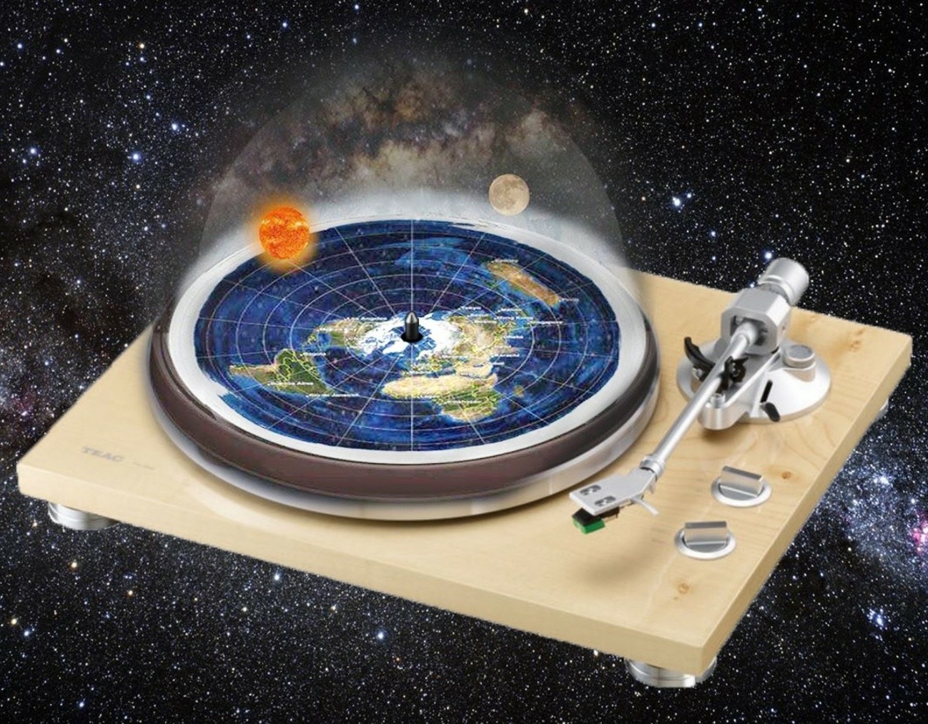 Apa yang diyakini kaum bumi datar di bagian bawah bumi? - Quora