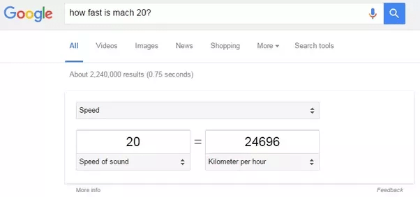 How fast is the Mach 20? Quora