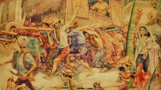 Who are some famous Filipino painters and the names of their paintings